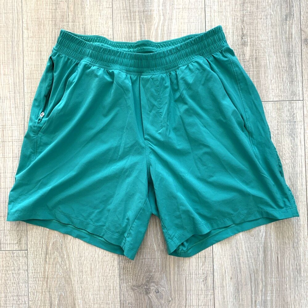 Lululemon Green Running Jogging Active Shorts Pockets Women’s Size M